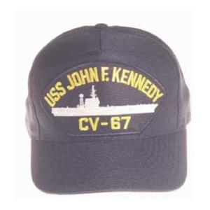 USS John F. Kennedy CV-67 Cap (Dark Navy) (Direct Embroidered)
