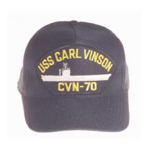 USS Carl Vinson CVN-70 Cap (Dark Blue) (Direct Embroidered)