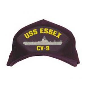 USS Essex CV-9 Cap (dark navy) (Direct Embroidered)