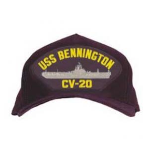 USS Bennington CV-20 Cap (Dark Navy) (Direct Embroidered)