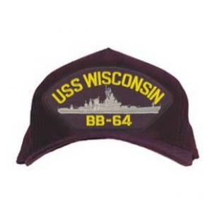 USS Wisconsin BB-64 Cap (Dark Navy)