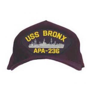 USS Bronx APA-236 Cap (Dark Navy) (Direct Embroidered)