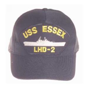 USS Essex LHD-2 Cap (Dark Navy) (Direct Embroidered)