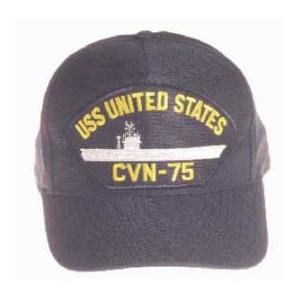 USS United States CVN-75 Cap (Dark Navy) (Direct Embroidered)