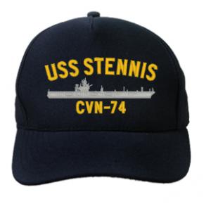 USS John C. Stennis CVN-74 Cap (Dark Navy) (Direct Embroidered)