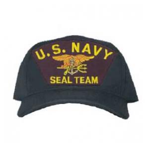 U. S. Navy Seal Team Cap with Logo (Dark Navy)