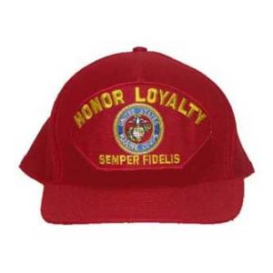 Honor Loyalty Semper Fidels (Red) Cap