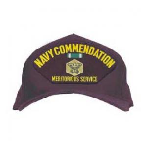 Navy Commendation Meritorious Service Cap with Medal (Dark Navy)