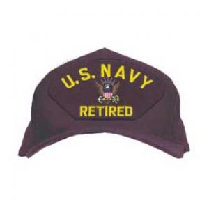 U. S. Navy Retired Cap with Logo (Dark Navy)