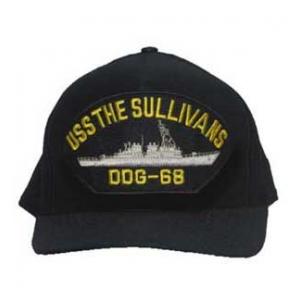 USS The Sullivans DDG-68 Cap (Dark Navy) (Direct Embroidered)