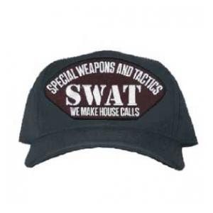 Swat Special Weapons and Tactics We Make House Calls Cap (Black)