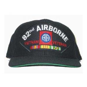 82nd Airborne Vietnam Veteran Cap with 3 Ribbons and Patch