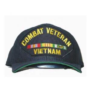 Combat Veteran Vietnam Cap with 3 Ribbons