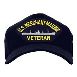 U. S. Merchant Marine Veteran with Boat (Dark Navy)