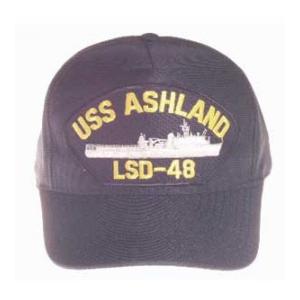 USS Ashland LSD-48 Cap (Dark Navy) (Direct Embroidered