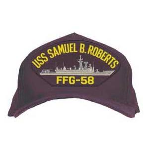 USS Samuel B. Roberts FFG-58 Cap (Dark Navy) (Direct Embroidered)