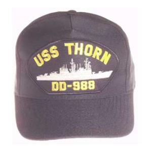 USS Thorn DD-988 Cap (Dark Navy) (Direct Embroidered)