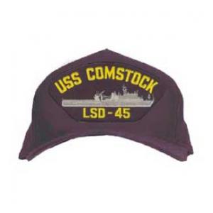 USS Comstock LSD-45 Cap (Dark Navy) (Direct Embroidered)