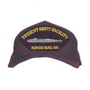Trident Refit Facility - Kings Bay, GA Cap with Silver Sub Logo (Dark Navy)