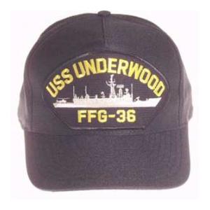 USS Underwood FFG-36 Cap (Dark Navy) (Direct Embroidered)