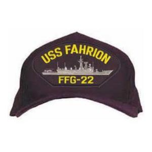 USS Fahrion FFG-22 Cap (Dark Navy) (Direct Embroidered)