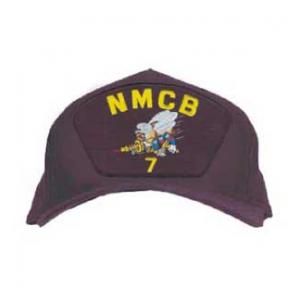 NMCB 7 Cap with Seabees Logo (Dark Navy)