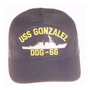 USS Gonzalez DDG-66 Cap (Dark Navy) (Direct Embroidered)