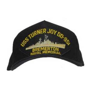 USS Turner Joy DD-951 Bremerton Naval Memorial Cap (Dark Navy) (Direct Embroidered)