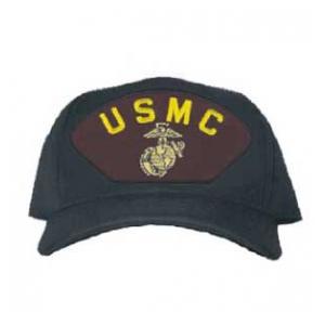 USMC Globe & Anchor Cap (Black)