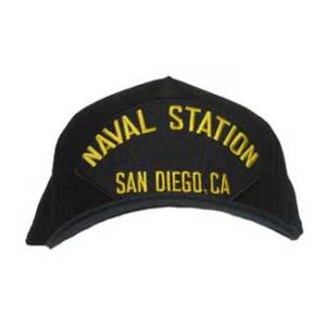 Naval Station - San Diego, CA Cap (Dark Navy) (Direct Embroidered)