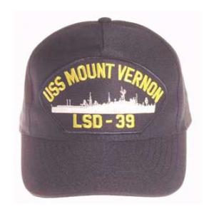 USS Mount Vernon LSD-39 Cap (Dark Navy) (Direct Embroidered)