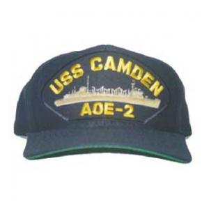 USS Camden AOE-2 Cap (Dark Navy) (Direct Embroidered)