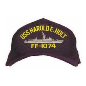 USS Harold E. Holt FFG-1074 Cap (Dark Navy) (Direct Embroidered)