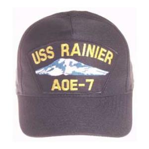 USS Rainer AOE-7 Cap (Dark Navy) (Direct Embroidered)