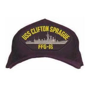 USS Clifton Sprague FFG-16 Cap (Dark Navy) (Direct Embroidered)