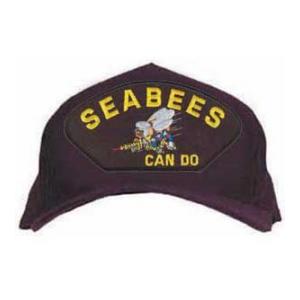 Seabees Can Do Cap with Logo (Black)