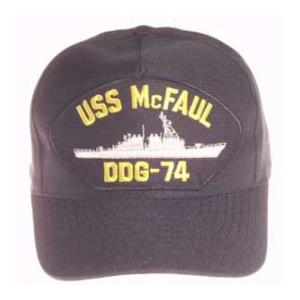 USS Mc Faul DDG-74 Cap (Dark Navy) (Direct Embroidered)