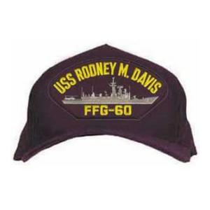 USS Rodney M. Davis FFG-60 Cap (Dark Navy) (Direct Embroidered)