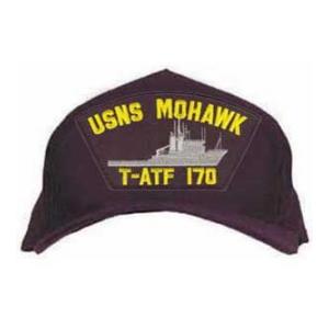 USNS Mohawk T-ATF 170 Cap with Boat (Dark Navy) (Direct Embroidered)