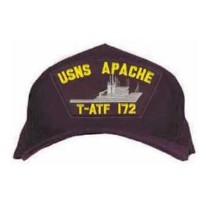 USNS Apache T-ATF 172 Cap with Boat (Dark Navy) (Direct Embroidered)