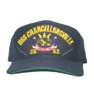 USS Chancellorsville CG-62 Cap (Dark Navy) (Direct Embroidered)