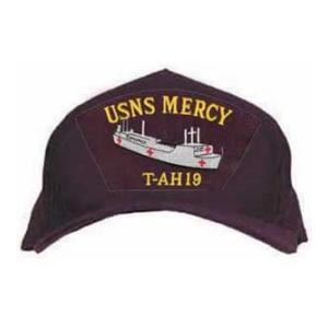 USNS Mercy T-AH 19 Cap with Boat (Dark Navy)