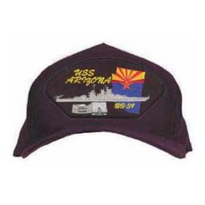 USS Arizona BB-39 Cap with Emblem (Dark Navy)