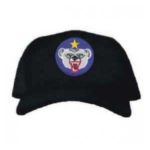 Cap with Alaskan Defense Command Patch (Black)