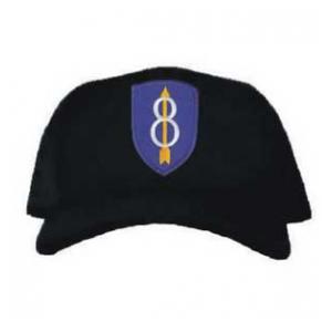 Cap with 8th Division Patch (Black)