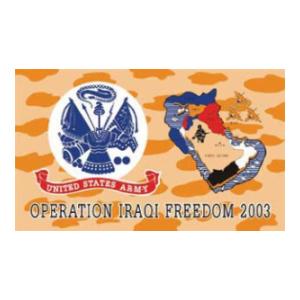 Army Iraqi Freedom Flag (3' X 5')