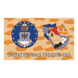 Air Force Iraqi Freedom Flag (3' X 5')