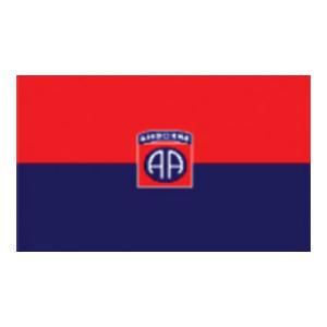 82nd Airborne Division Flag (Patch with Blue and Red) (3' x 5')