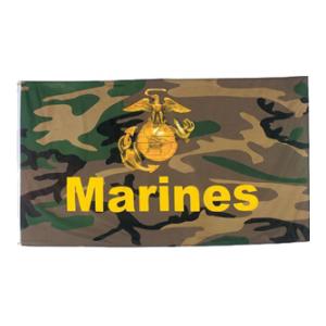 Marines (Gold) Flag (Camo) (3' x 5')