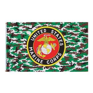 USMC Emblem Flag (Camo) (3' x 5')